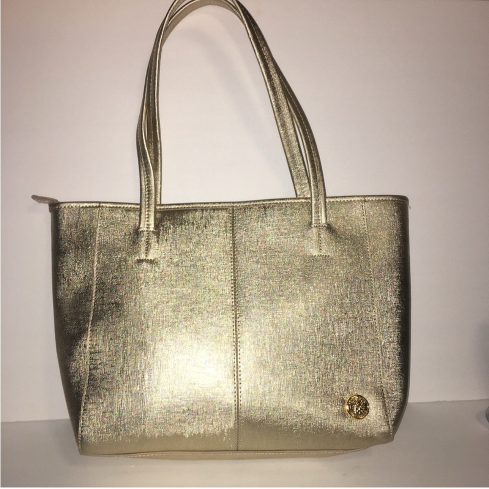 LIKE NEW CONDITION VINCE CAMUTO GOLD Tote bag